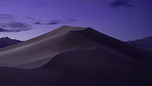 Purple Sand Dunes at Twilight with Distant Mountains HD wallpaper