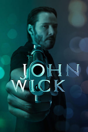 John Wick Movie Poster Featuring Keanu Reeves Pointing Gun HD phone wallpaper
