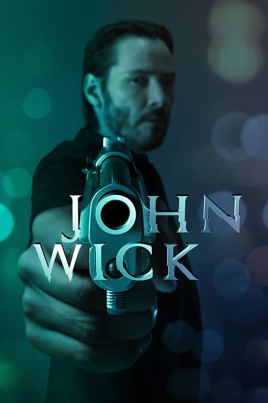 John Wick Movie Poster Featuring Keanu Reeves Pointing Gun HD phone wallpaper