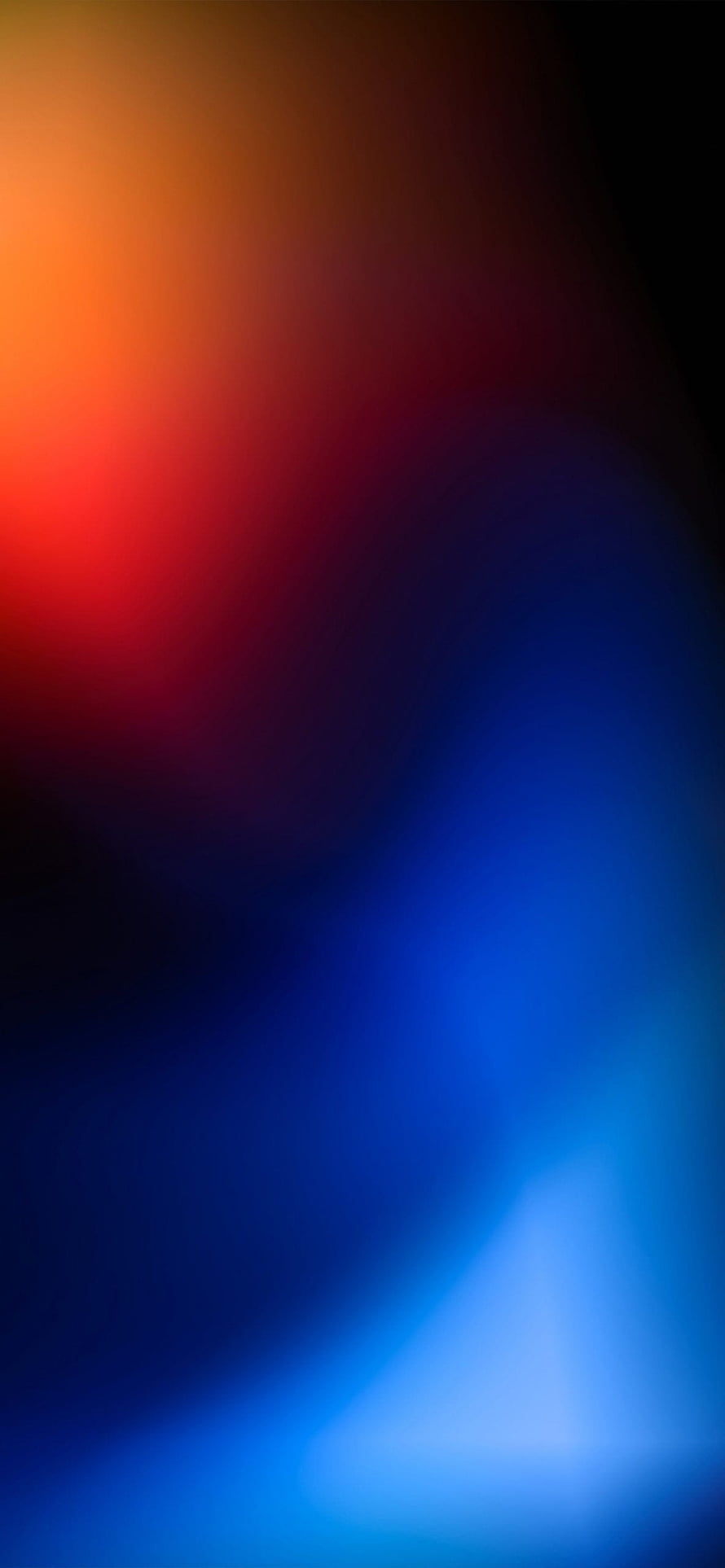 Vibrant Orange and Blue Gradient Abstract Background with Black Accents HD phone wallpaper