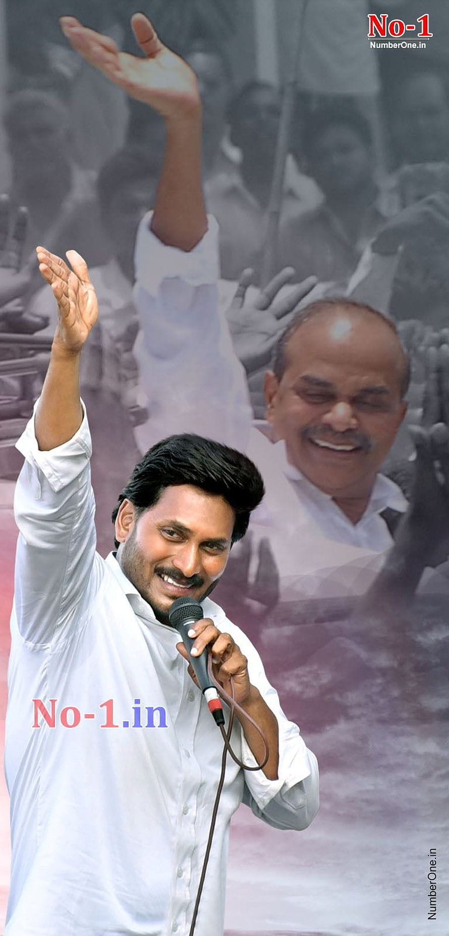 Y.S. Jagan Mohan Reddy and Y.S. Rajasekhara Reddy Political Leaders Wallpaper HD phone wallpaper