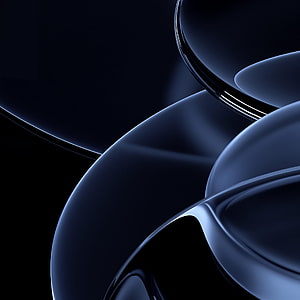 Realme Pad Mini Dark Blue Abstract 3D Curved Surface Minimalist Wallpaper HD phone wallpaper