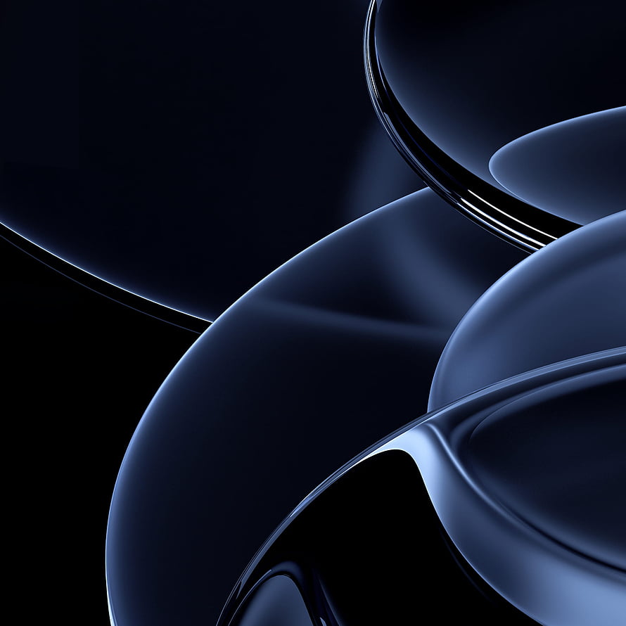 Realme Pad Mini Dark Blue Abstract 3D Curved Surface Minimalist Wallpaper HD phone wallpaper
