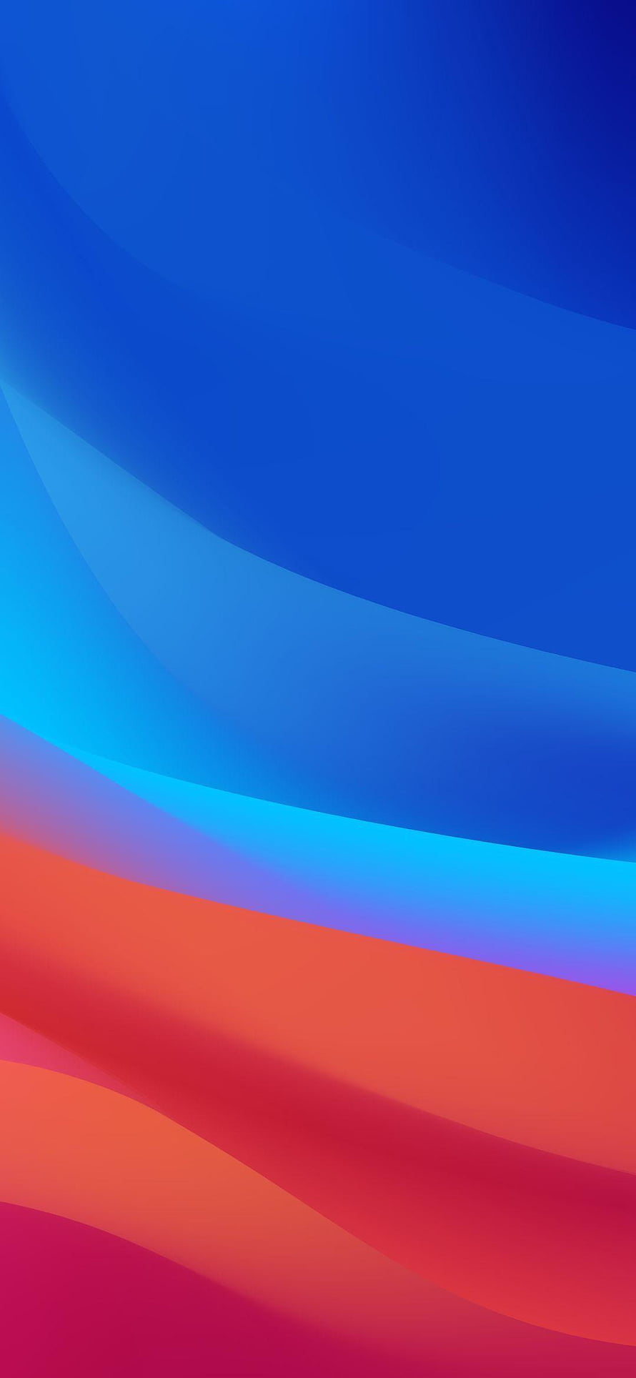 Oppo F9 Pro Stock Abstract Gradient Wallpaper with Blue and Red Flowing Waves HD phone wallpaper