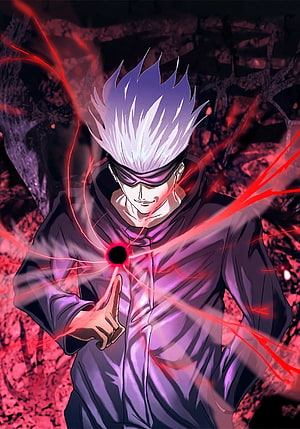 Gojo Satoru Using Unlimited Void Cursed Technique Anime Wallpaper HD phone wallpaper