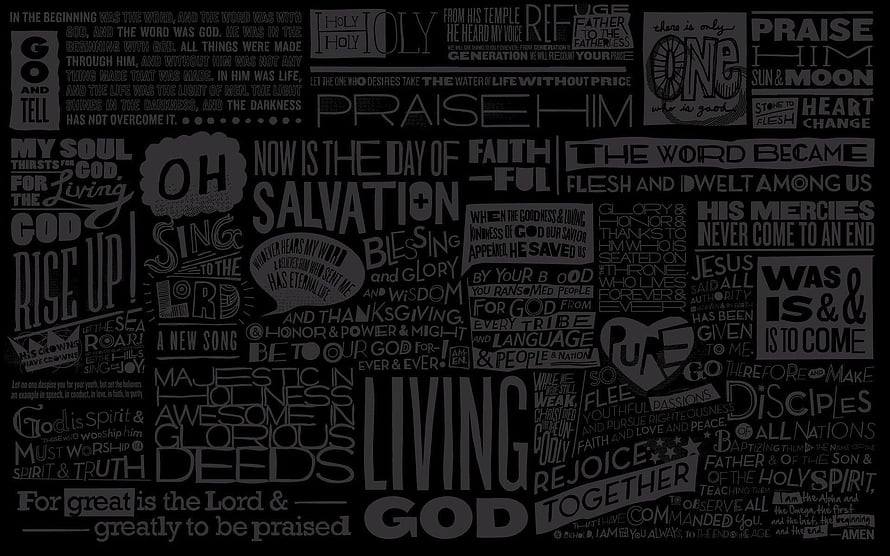 Living God Typography Christian Wall Art Bible Verses Scripture Quotes Religious Decor HD wallpaper
