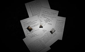 XXXTentacion 17 Album Cover Artwork with Handwritten Notes and Polaroid Photos HD wallpaper