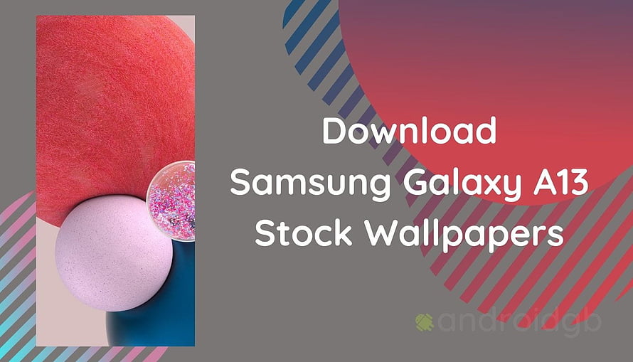 Samsung Galaxy A13 Stock Wallpaper with Colorful Abstract Spheres and Glitter HD wallpaper