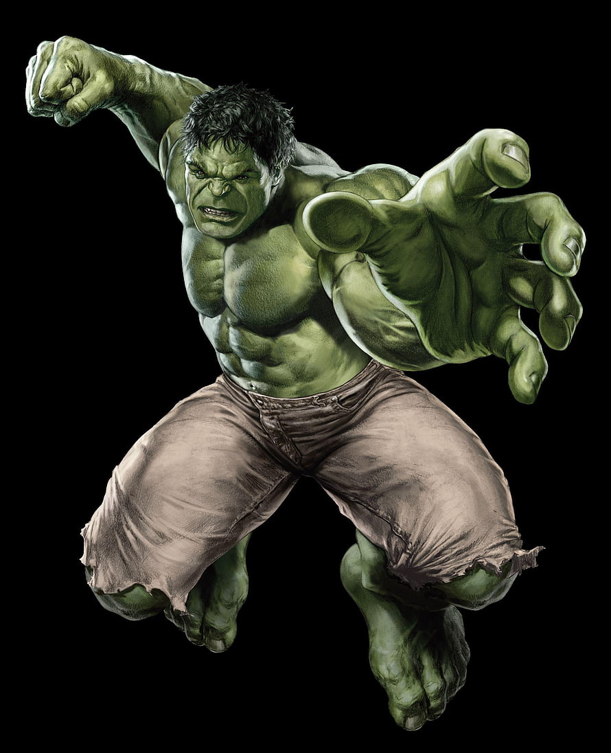 The Incredible Hulk Leaping Forward in Aggressive 3D Render HD phone wallpaper