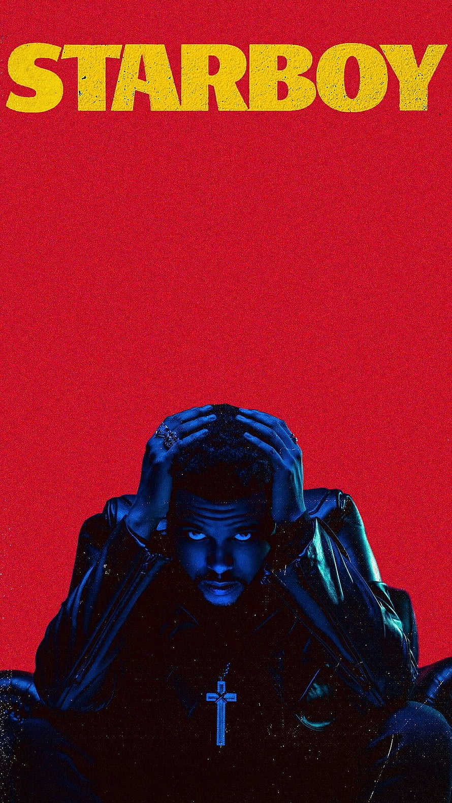 The Weeknd Starboy Album Cover Art Wallpaper HD phone wallpaper