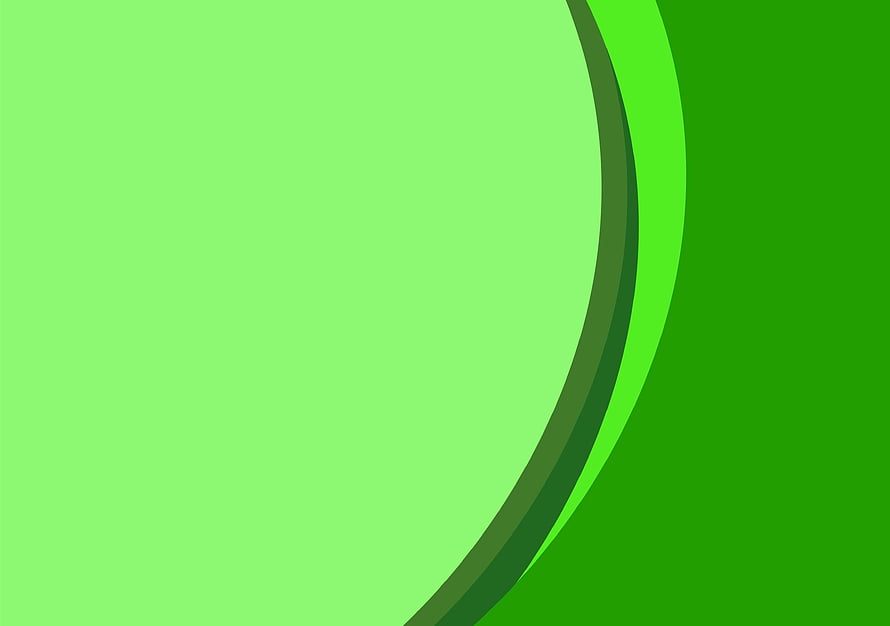 Minimalist Green Abstract Curves with Layered Depth and Soft Gradient Tones HD wallpaper