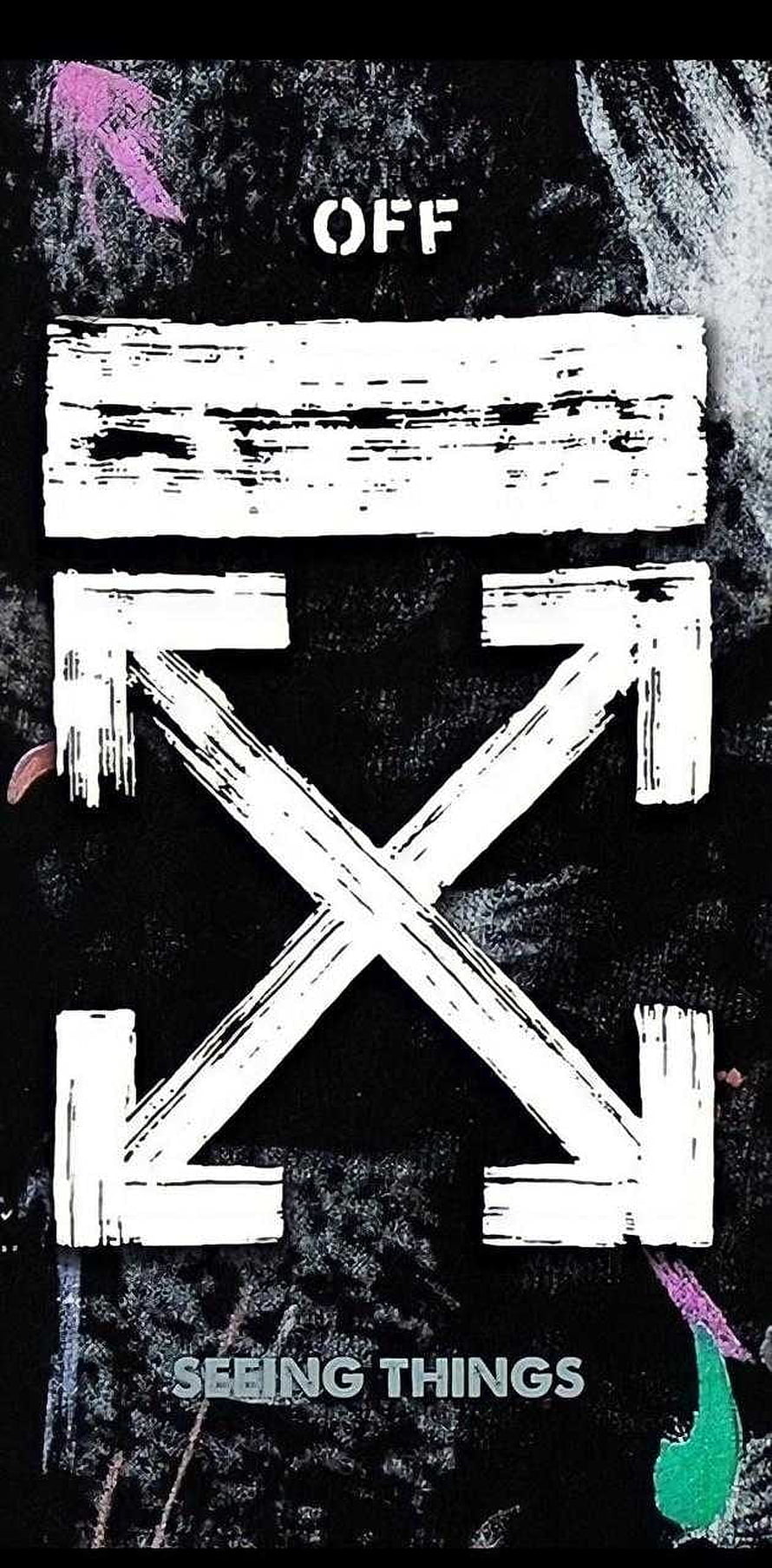 Off White X Logo Grunge Streetwear Graphic Design HD phone wallpaper
