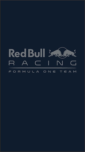 Red Bull Racing Formula One Team Minimalist Logo on Dark Navy Background HD phone wallpaper