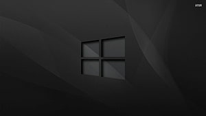 Dark Windows 10 Logo Wallpaper with Subtle Geometric Background HD wallpaper