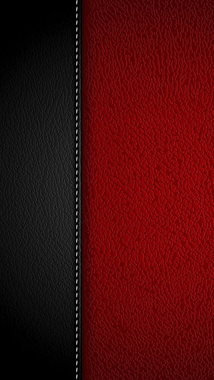 Red and Black Leather Texture with White Stitching HD phone wallpaper