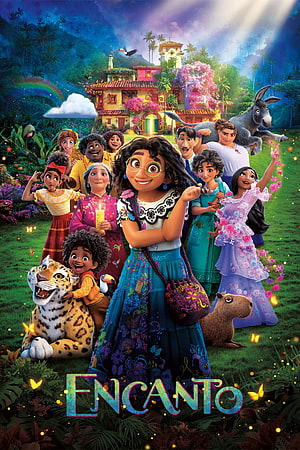 Encanto Movie Poster Featuring Mirabel Madrigal and the Entire Family in a Magical Colombian Setting HD phone wallpaper