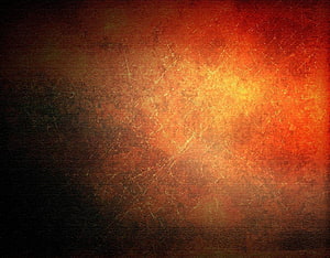 Vintage Rusty Metal Texture Background With Scratches And Warm Orange Glow HD wallpaper