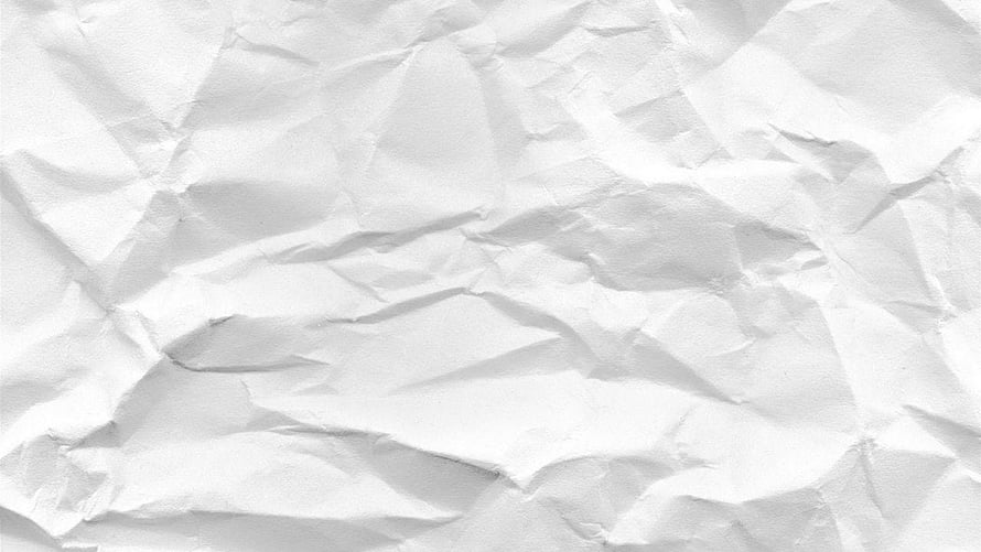 Crumpled White Paper Texture with Soft Shadows and Folds HD wallpaper