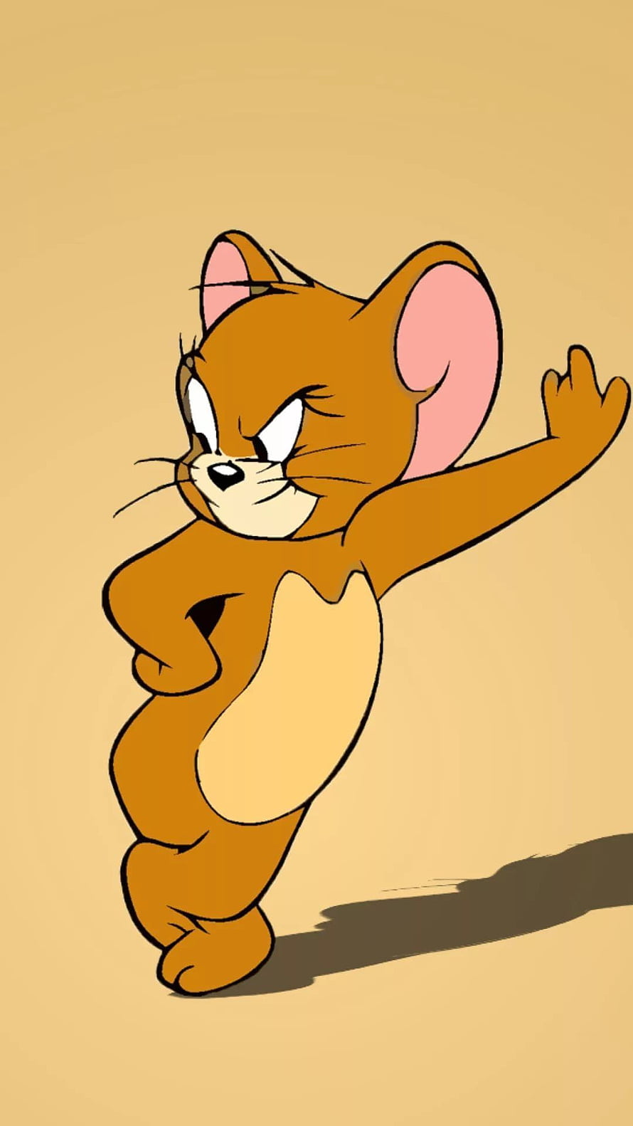 Jerry Mouse from Tom and Jerry Dancing with One Hand on Hip HD phone wallpaper