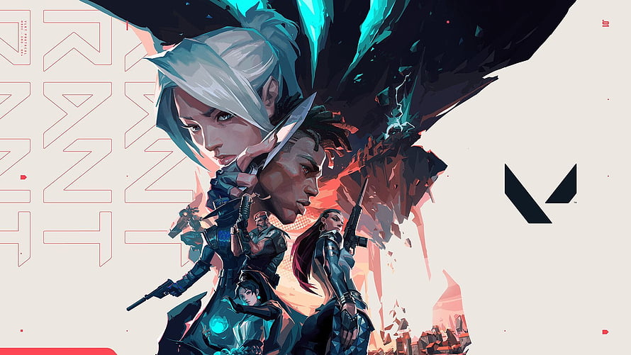 Valorant Tactical Agents Concept Art with Stylized Character Portraits and Futuristic Design HD wallpaper