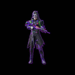 Joker Fortnite Character Skin with Purple and Green Tactical Outfit HD phone wallpaper
