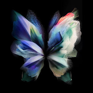 Samsung Galaxy Z Fold 3 Abstract Butterfly Wallpaper HD phone wallpaper