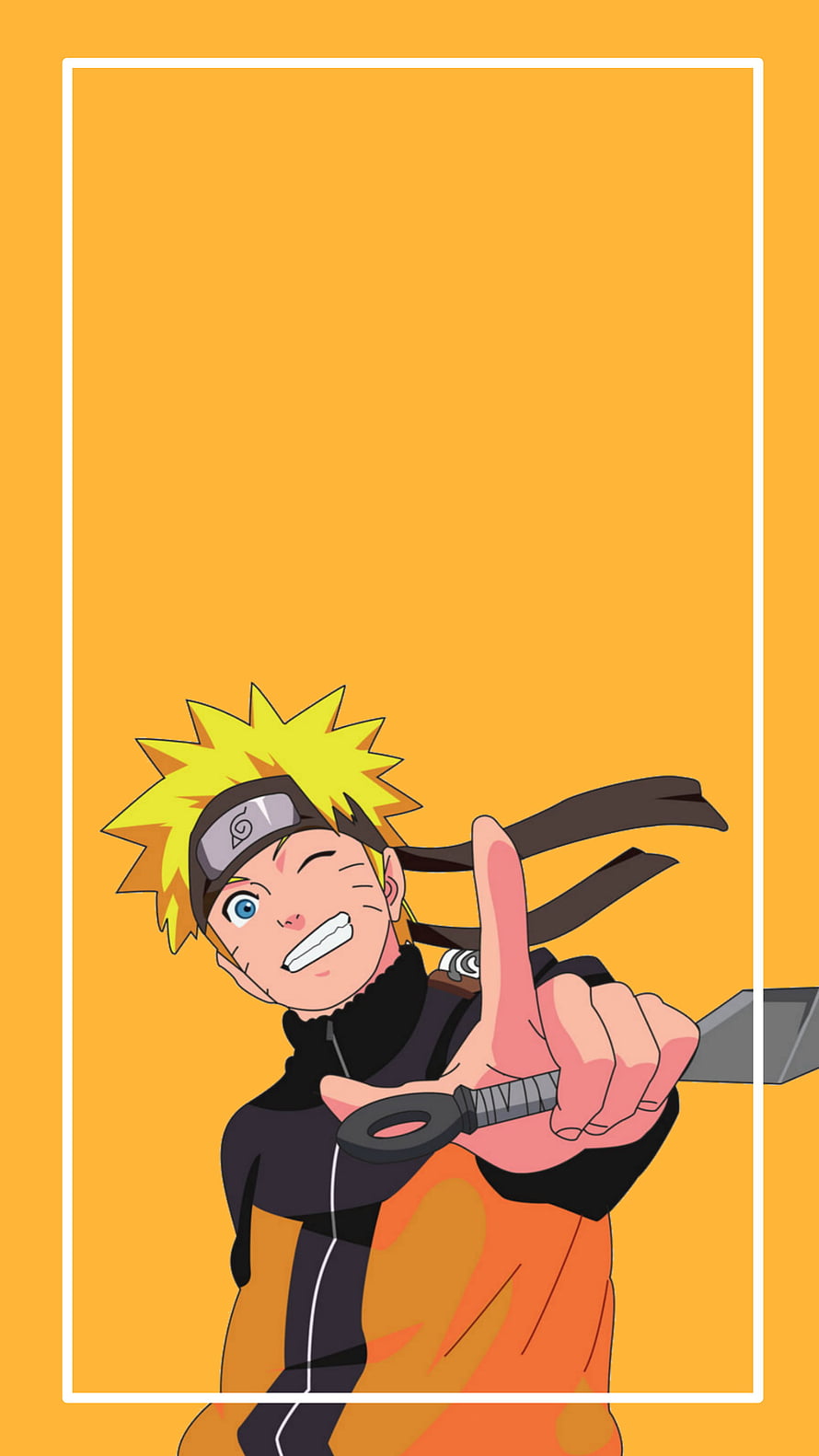 Naruto Uzumaki Winking and Pointing Forward Anime Character Wallpaper HD phone wallpaper