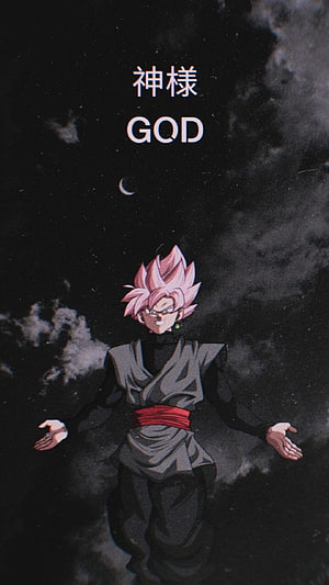 Black Goku Super Saiyan Rose Dragon Ball Super Anime Wallpaper HD phone wallpaper