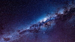Milky Way Galaxy Core with Dense Star Fields and Nebulae in Deep Space HD wallpaper