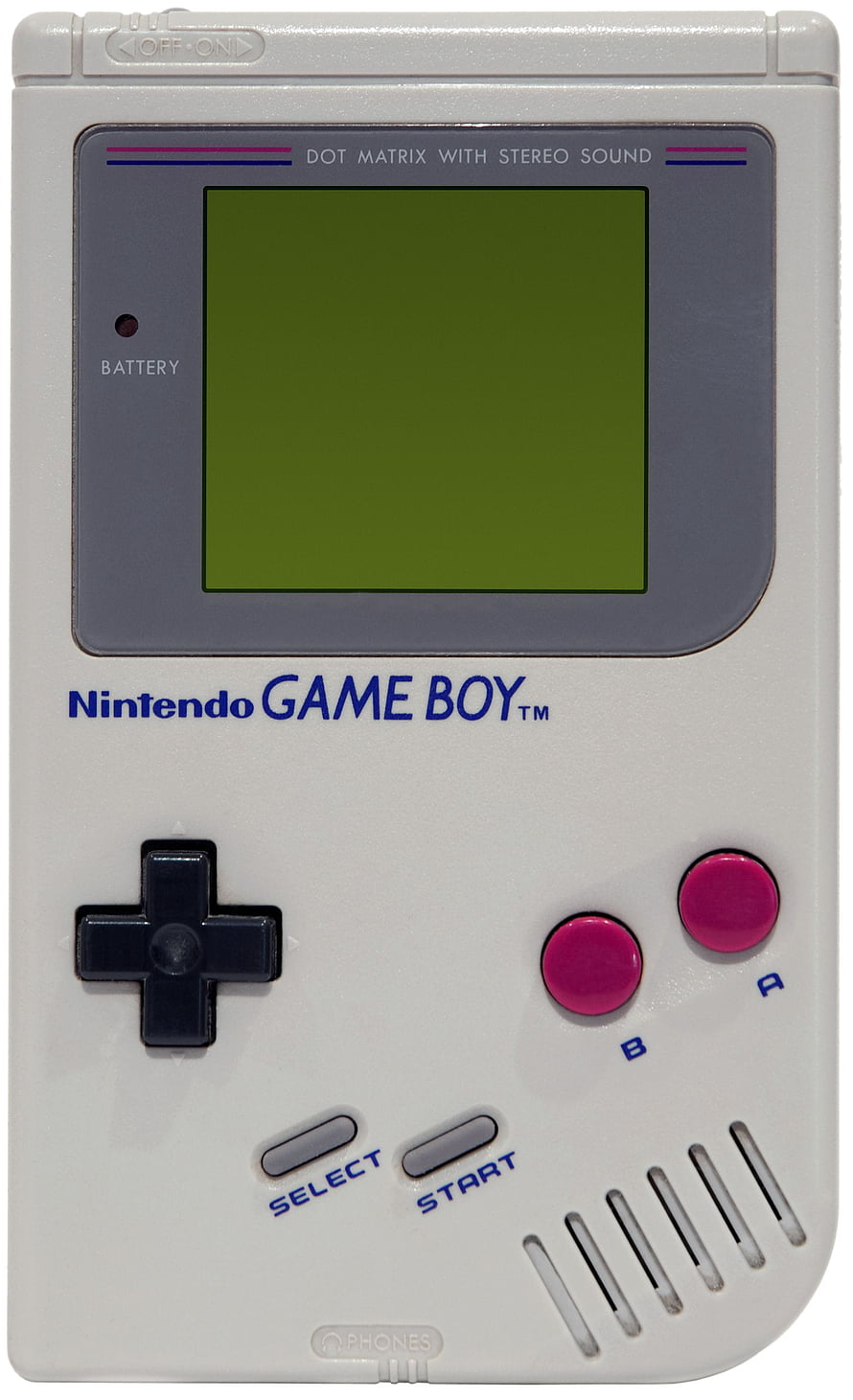 Classic Nintendo Game Boy Original Handheld Console with Green Screen HD phone wallpaper