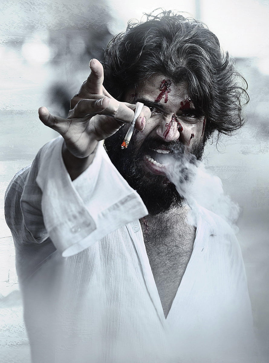 World Famous Lover Movie Poster Featuring Intense Bearded Man With Blood And Cigarette, World Famous Lover , Movies, #world famous lover HD phone wallpaper