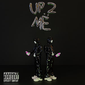 Yeat Up 2 Me Album Cover Art with Glossy 3D Figures and Balloon Typography HD phone wallpaper
