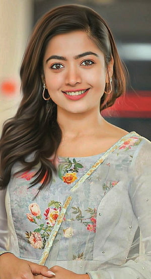 Pooja Hegde in a Floral Print Outfit HD phone wallpaper