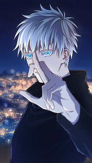Gojo Satoru Jujutsu Kaisen Anime Character Wallpaper HD phone wallpaper