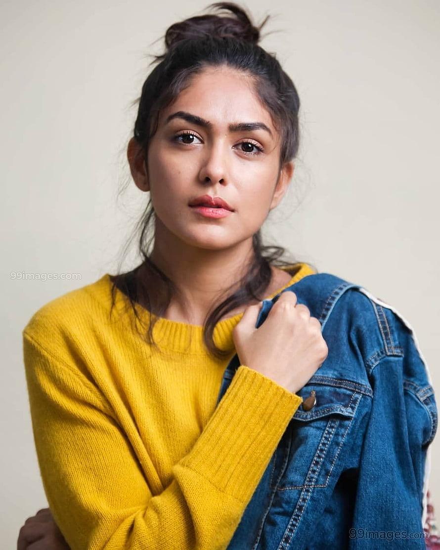 Adah Sharma Portrait in Yellow Sweater and Denim Jacket HD phone wallpaper