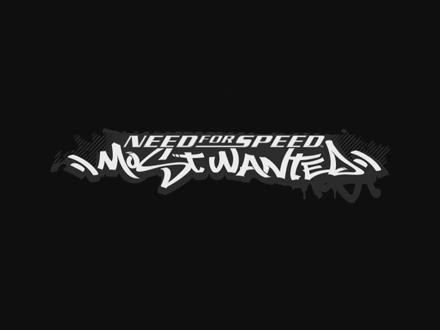 Need For Speed Most Wanted Logo on Black Background HD wallpaper