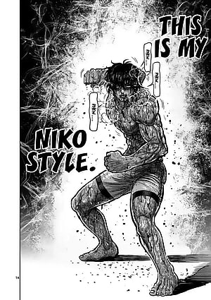 Kengan Ashura Ohma Tokita Black and White Manga Panel HD phone wallpaper
