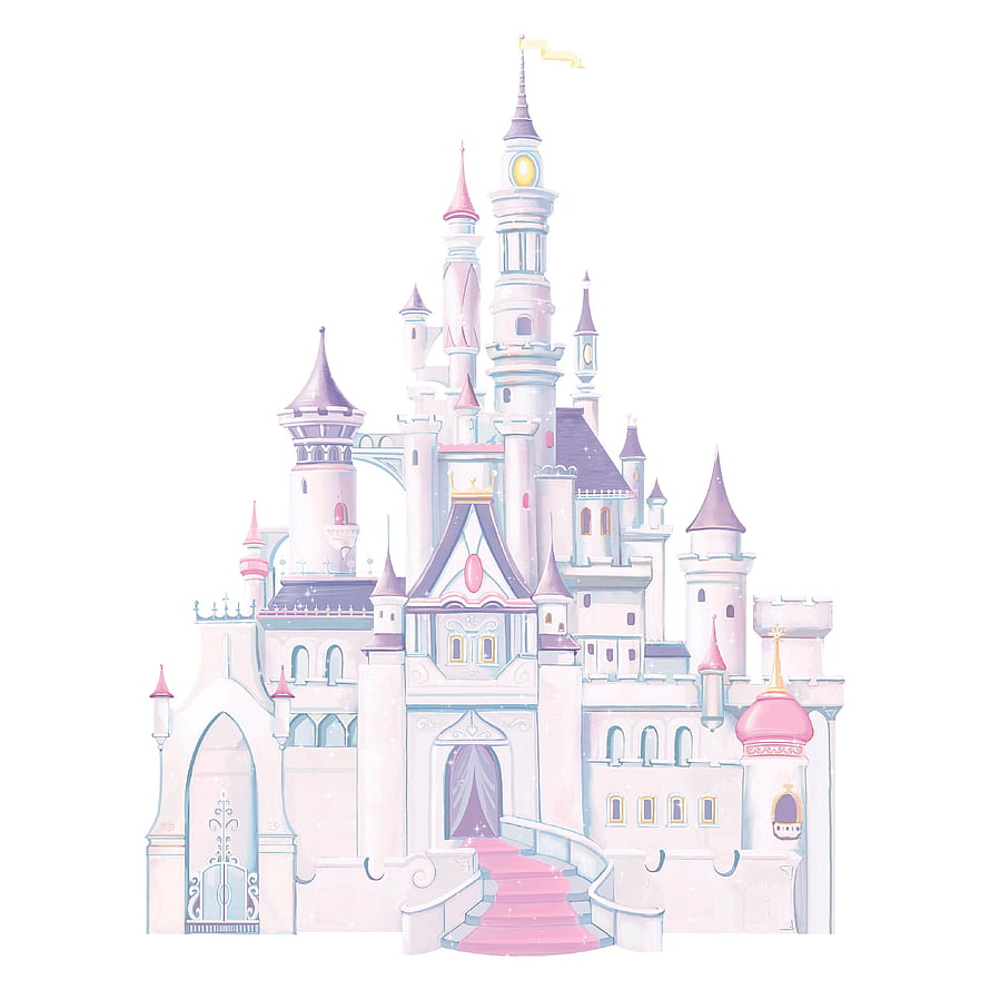 Dreamy Pastel Fairy Tale Castle Illustration With Pink Turrets And Magical Atmosphere HD phone wallpaper