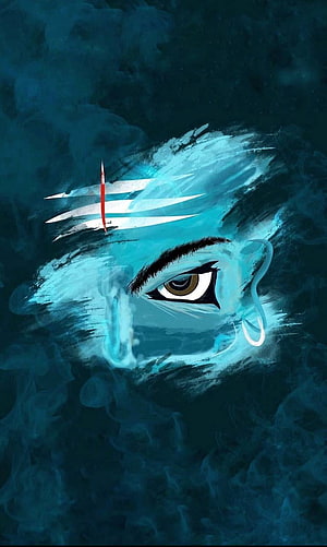 Blue Sanda from Soul Land with Third Eye and Red Mark Artwork HD phone wallpaper