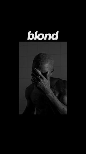 Frank Ocean Blond Album Cover Artwork Black And White Portrait HD phone wallpaper