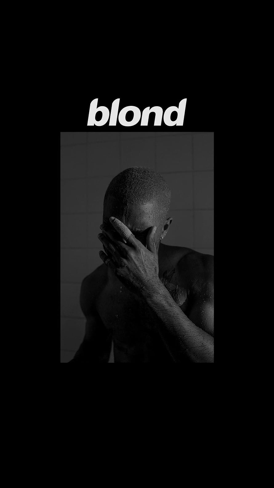 Frank Ocean Blond Album Cover Artwork Black And White Portrait HD phone wallpaper
