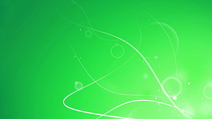 Vibrant Green Abstract Background with Flowing White Lines and Soft Bubbles HD wallpaper