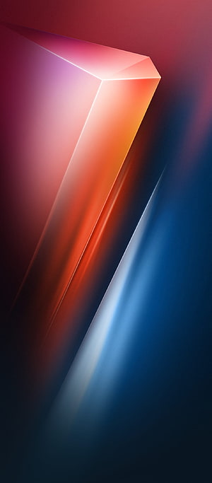 Infinix Hot 11s Abstract Geometric Gradient Wallpaper with Warm and Cool Light Beams HD phone wallpaper