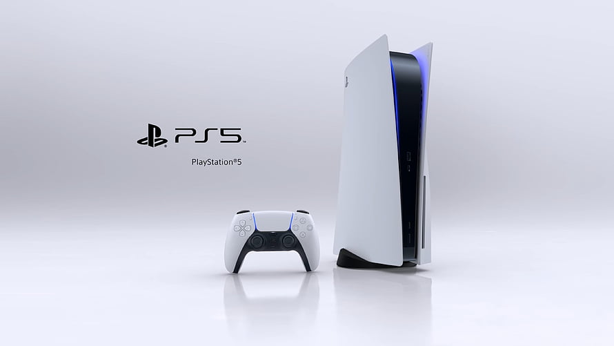 PlayStation 5 Console and DualSense Controller on a Clean White Background HD wallpaper