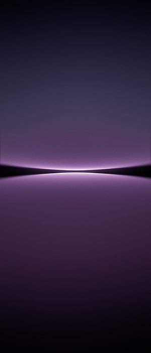 Abstract Purple Gradient Horizon With Glowing Light Line HD phone wallpaper