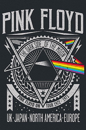 Pink Floyd Dark Side of the Moon Tour 1972 1973 Vintage Concert Poster Art HD phone wallpaper