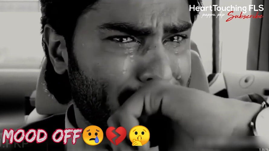 Sad man crying in black and white portrait with emotional mood, sad: 3 Sad Dp Mood Off Boy HD wallpaper