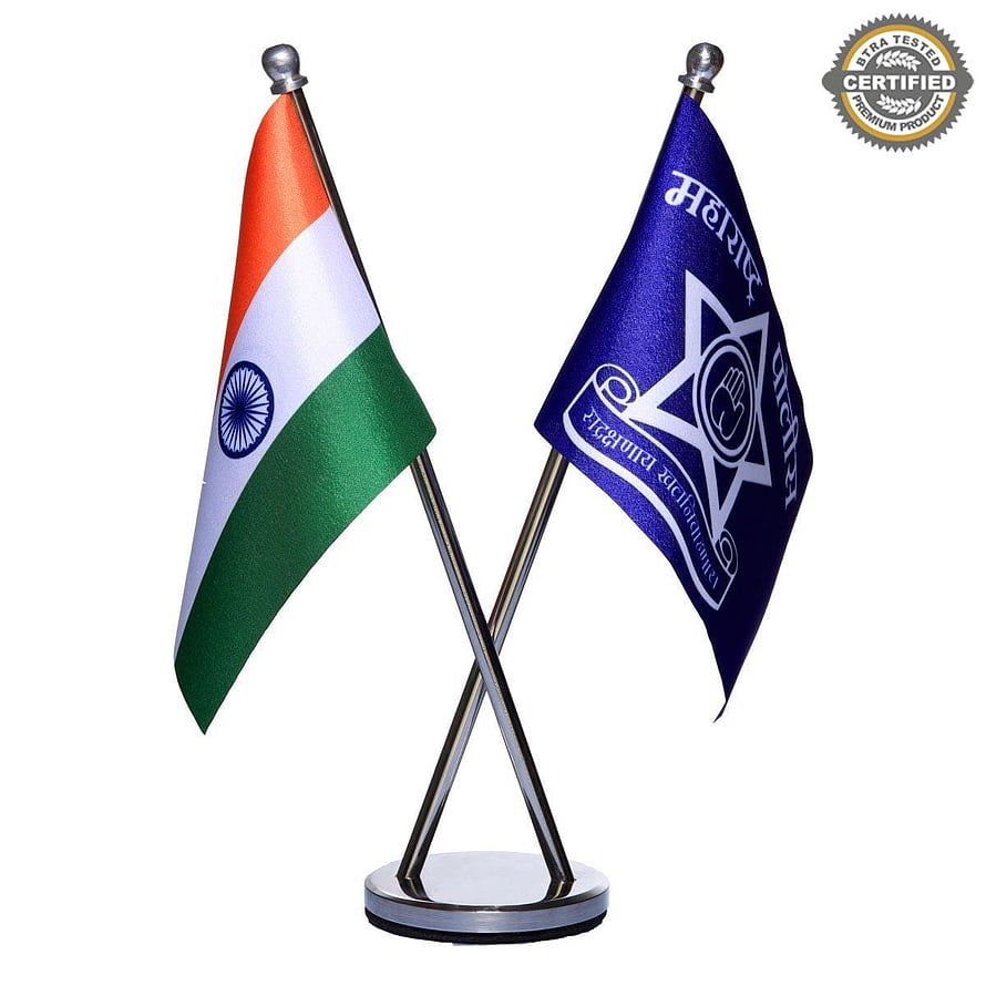 Maharashtra Police and India National Flag Desk Stand Set HD phone wallpaper
