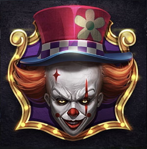 Evil Clown Portrait With Red Hat And Golden Frame HD phone wallpaper