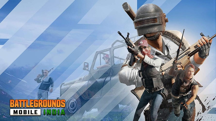 Battlegrounds Mobile India characters with weapons and vehicle HD wallpaper